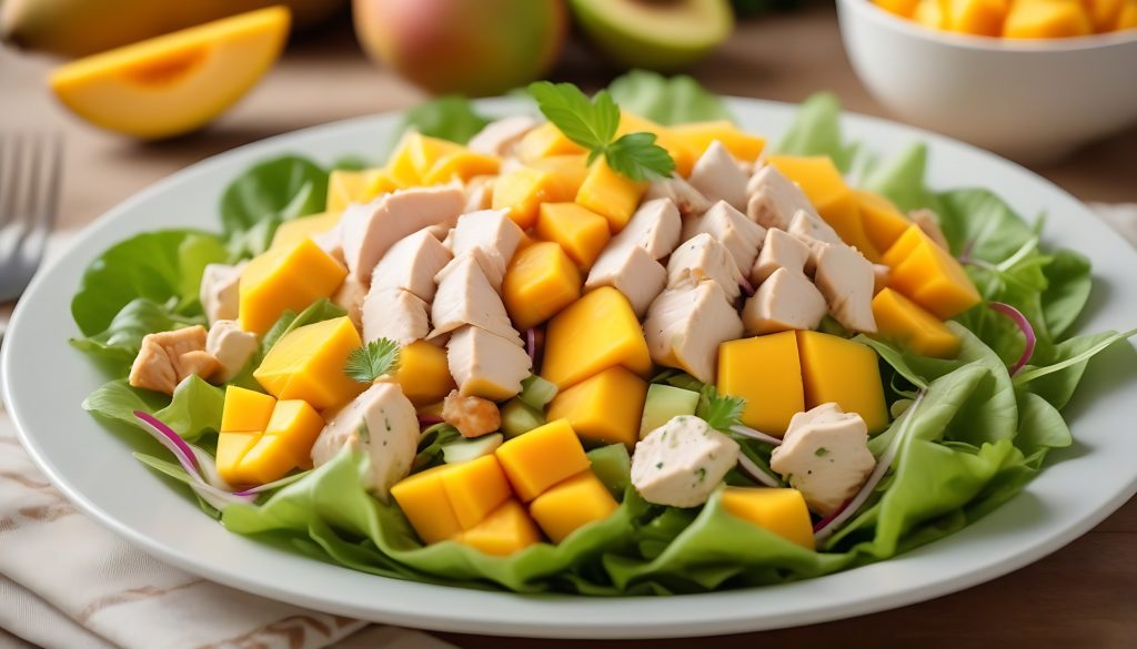 Mango and Chicken Salad for Weight Management