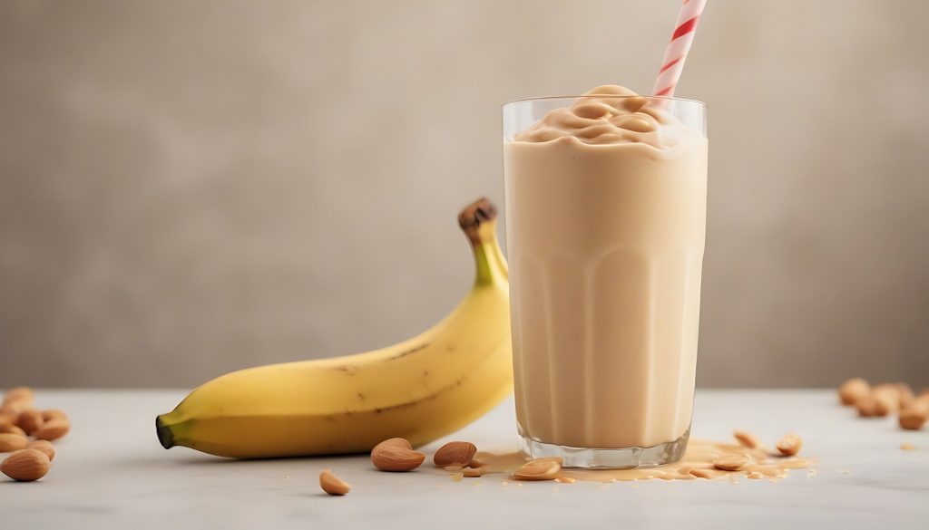 Peanut Butter Banana Smoothie for Weight Gain
