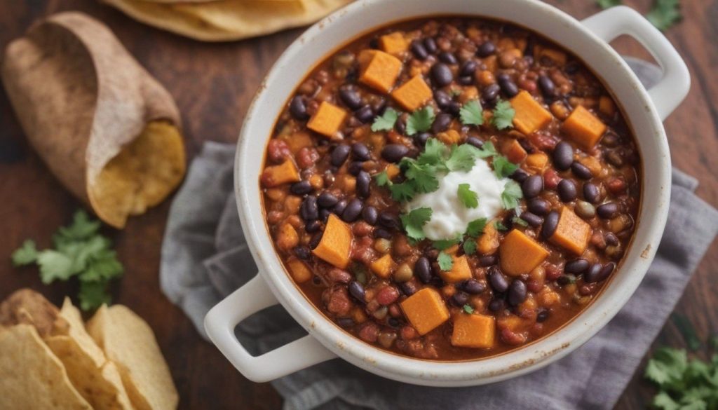 Sweet Potato and Black Bean Chili for Weight Loss